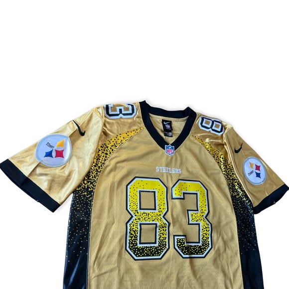 Nike NFL OnField Pittsburg Steelers Stitched Black Gold Jersey #83 Miller, Sz 40 - Picture 3 of 10